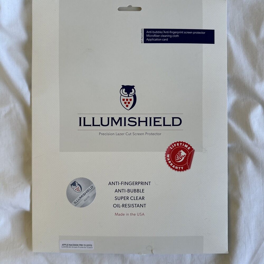 Illumishield Anti-Bubble Screen Protector MacBook 13 Pro ONLY 1